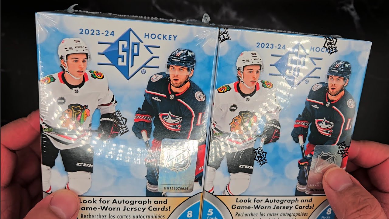 Opening (2) 2023-24 Upper Deck SP Hockey Blaster Box