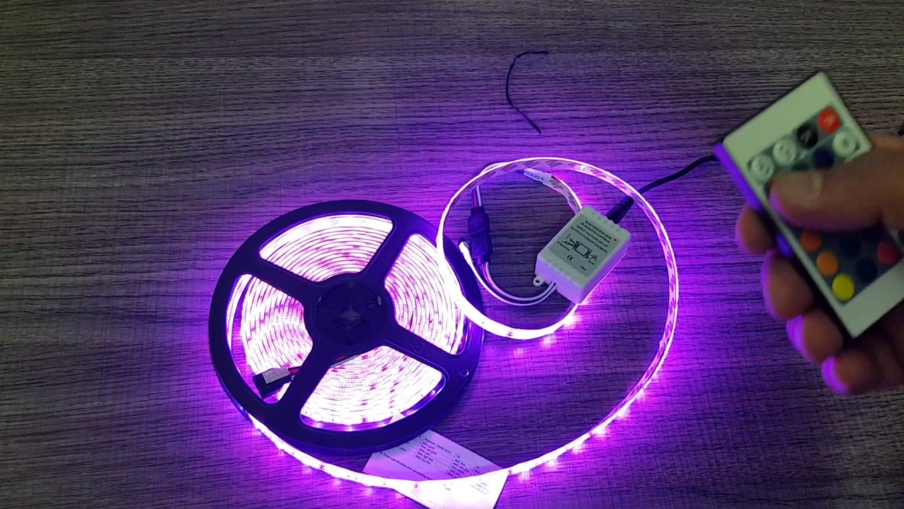 Review Fita de Led RGB 5 metros com Controle Remoto e as funções
