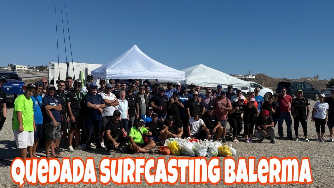 GRAN QUEDADA SURFCASTING EN BALERMA ALMERIA