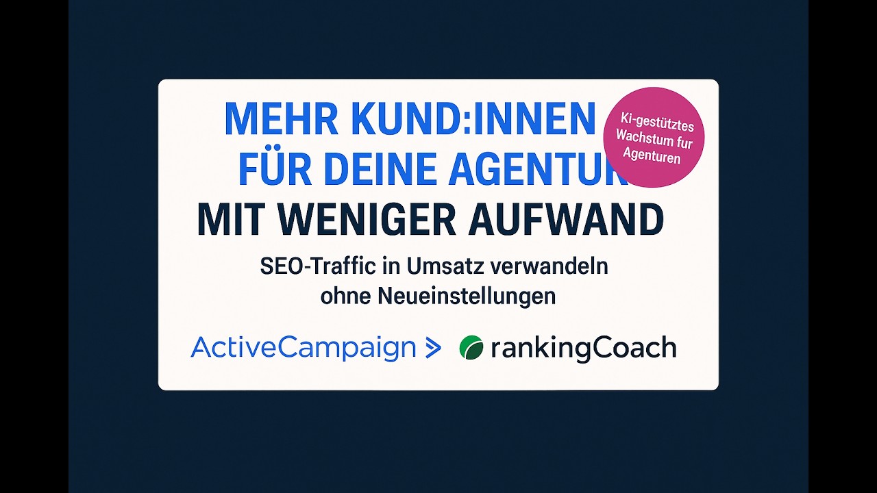 Agenturwachstum auf Autopilot &ndash; So bekommst du mehr Kund:innen mit weniger Aufwand!