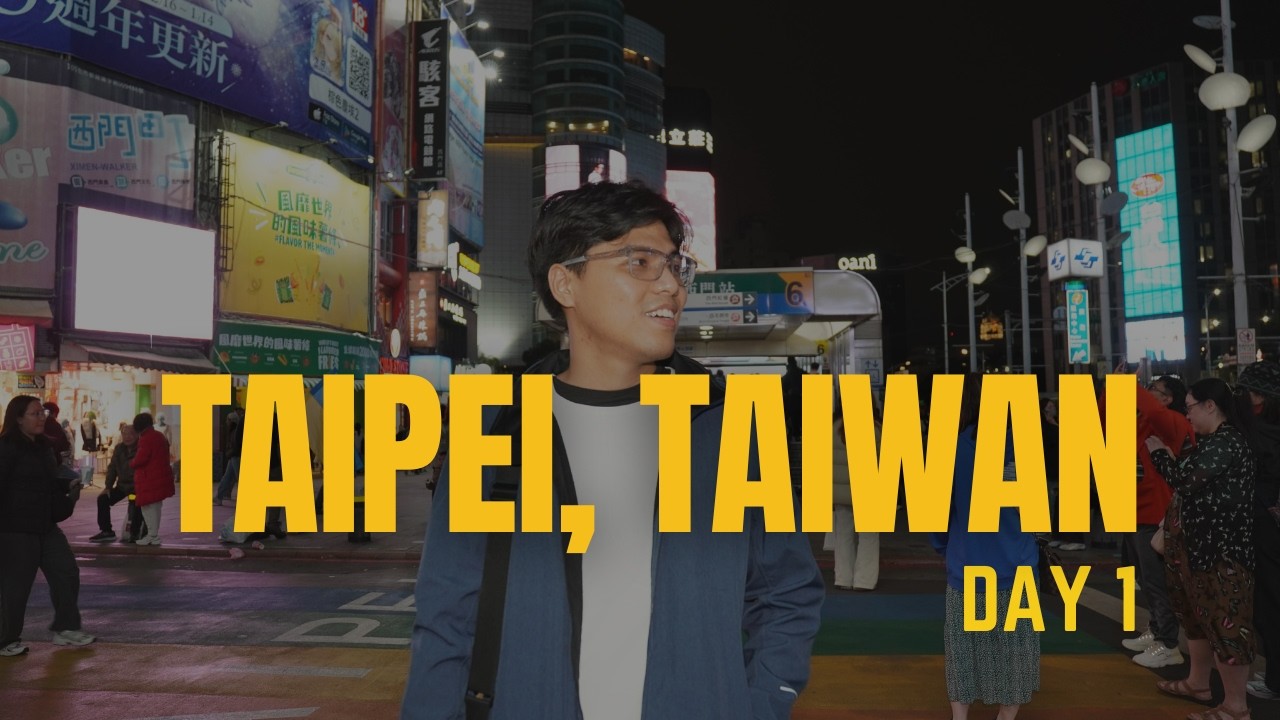 TAIPEI, TAIWAN | DAY 1 | AIRPORT, HOTEL CHECK-IN AND XIMENDING | JANUARY 2026