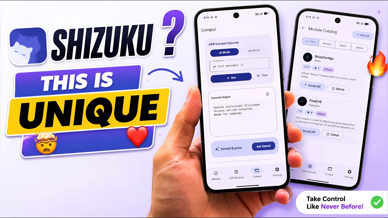 🚀 This Shizuku is Different | Install Modules without ROOT 🤯 | Run Adb Commands & More! 🔥