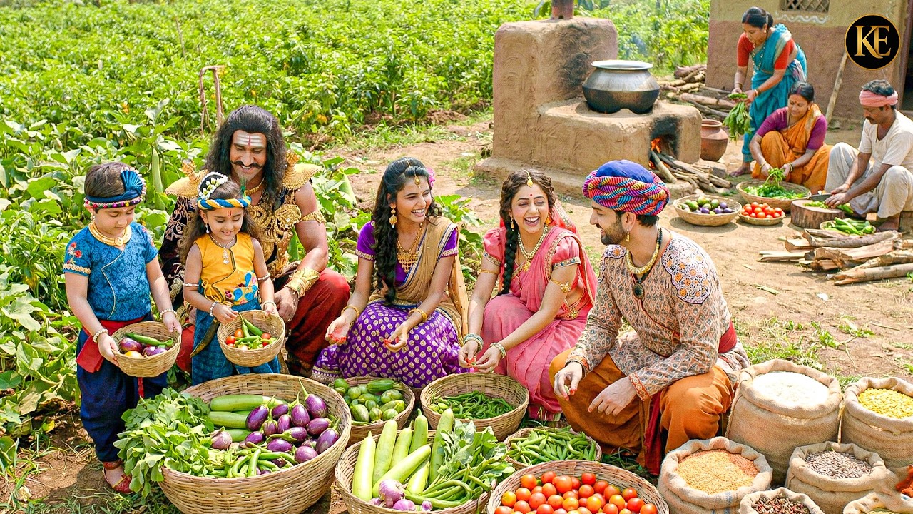 गोकुल के खेतों में उगी हरी-भरी सब्जियाँ – देखिए अद्भुत नज़ारा! | Yashomati Maiyaa Ke Nandlala