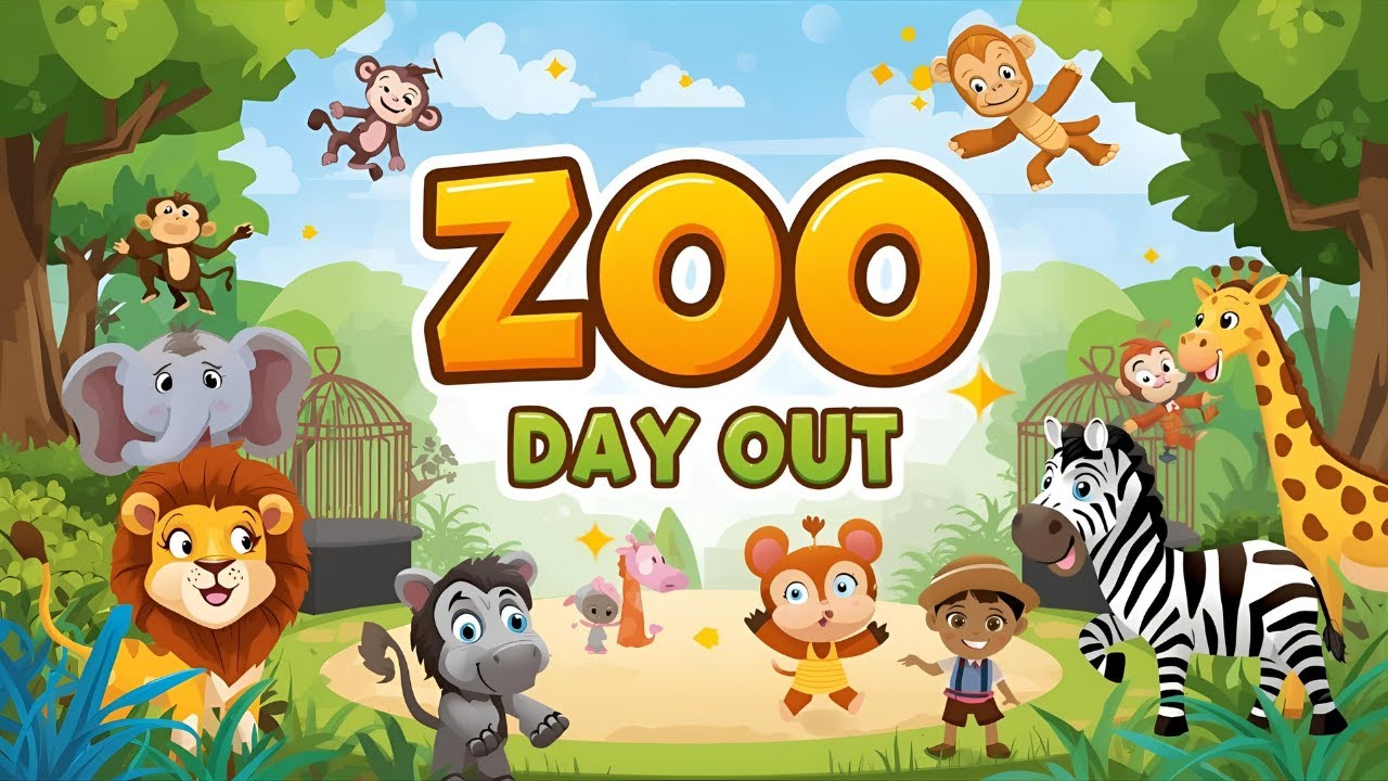 🦁 Zoo Day Out for Kids | Fun Animal Adventure | SparklePlay Kids