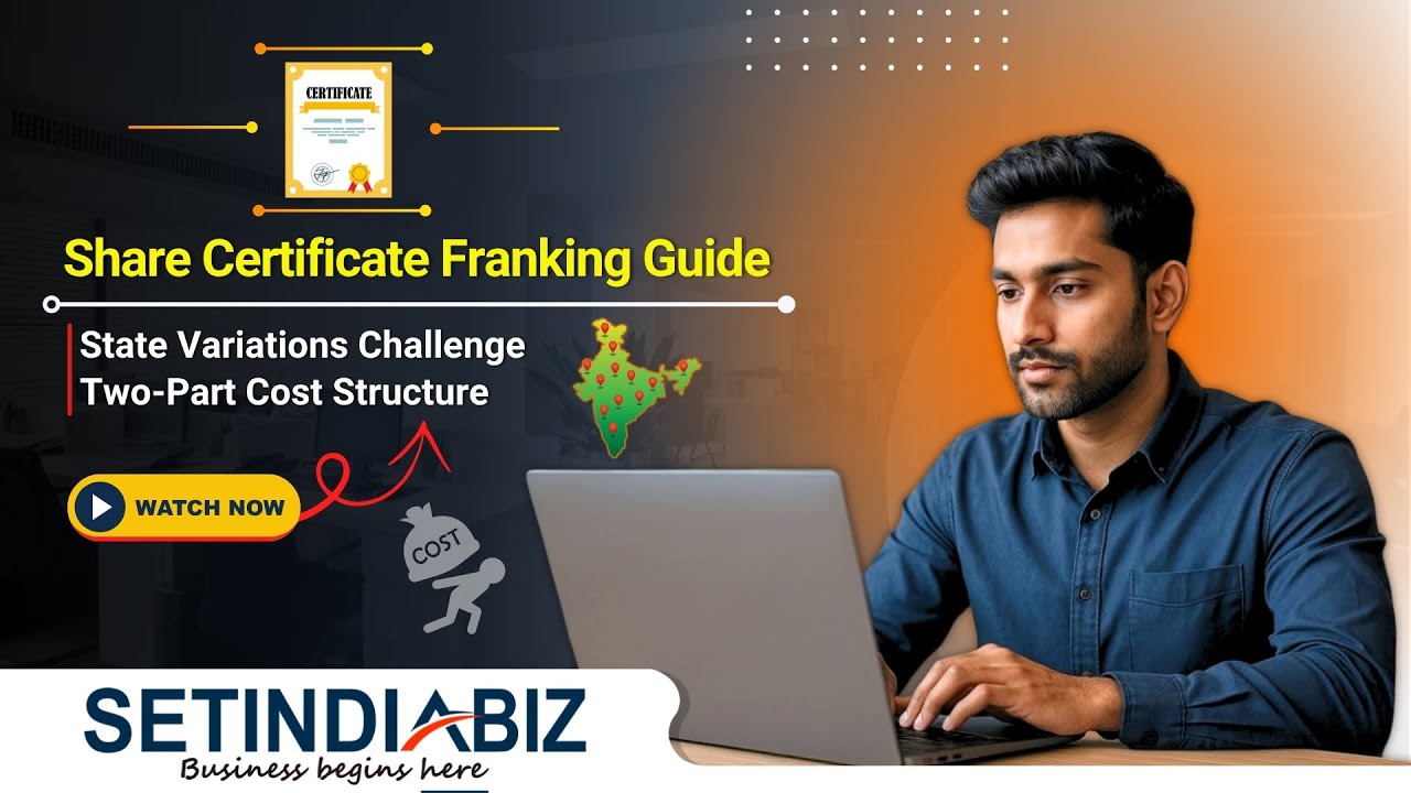 💼 Share Certificate Franking Guide | Stamp Duty & Compliance 2025 | Setindiabiz