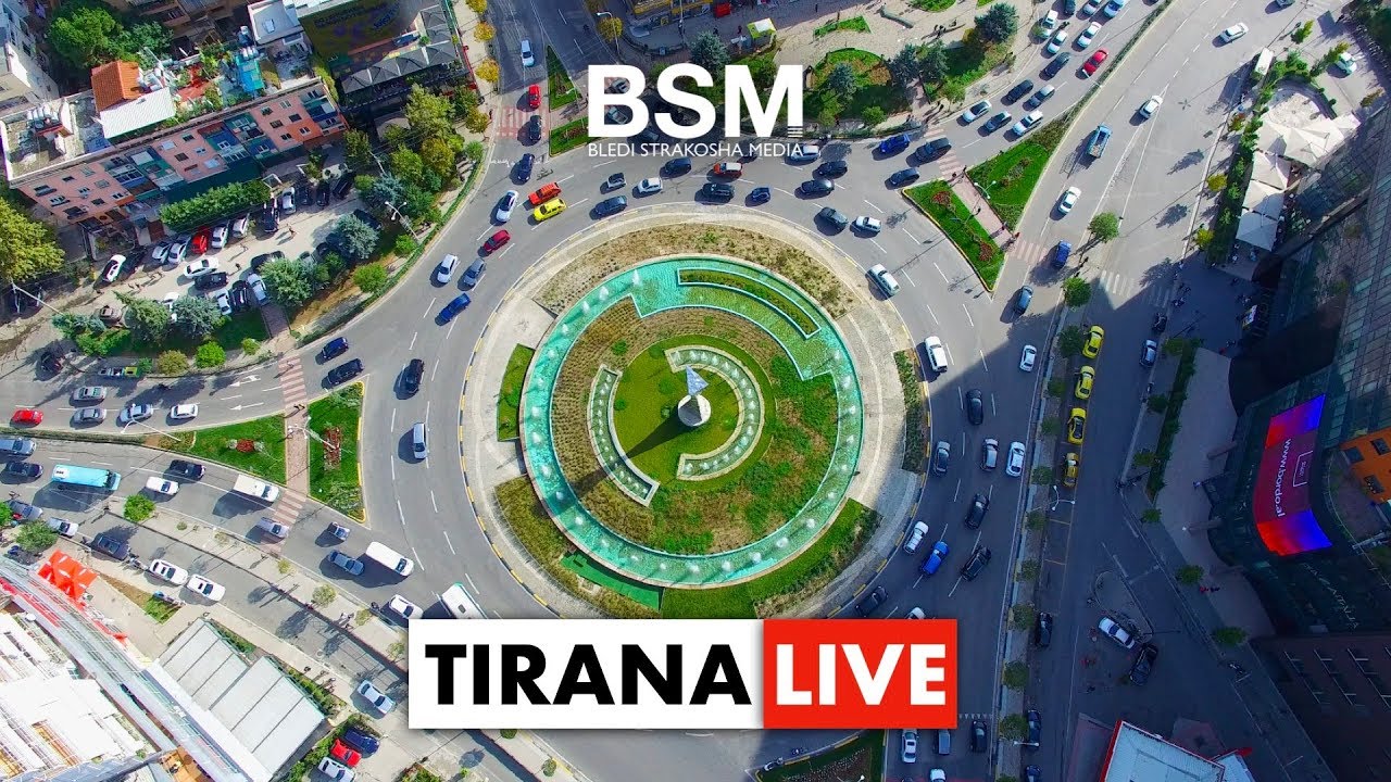 Shqipëria LIVE Cam - Zogu i Zi, pamje me dron | Tirana, Albania (11 Nëntor 2019) [4K]