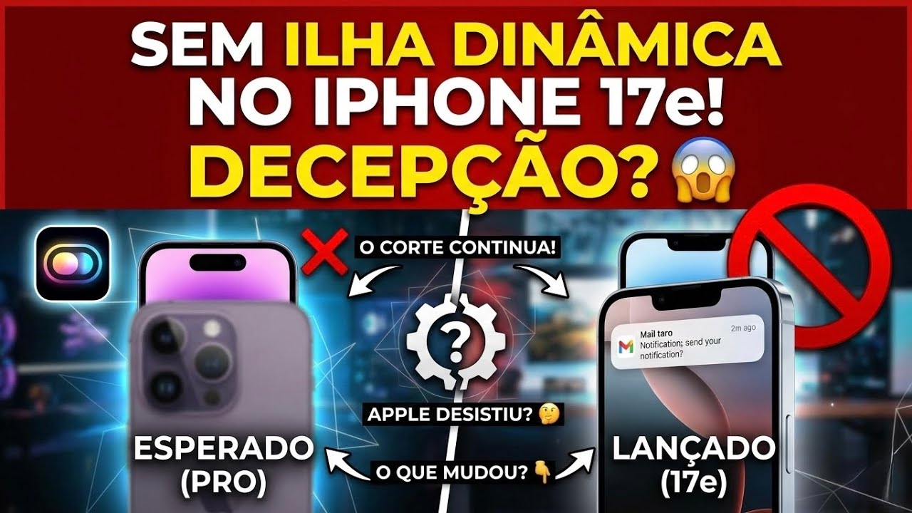 IPhone 17e lançou sem ilha dinâmica! Decepção?