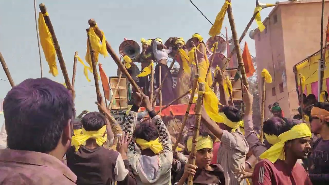 #visrajan time . यादव पूजा समिति आकिल टोला 🙏 विसर्जन करते समय 🚩🚩