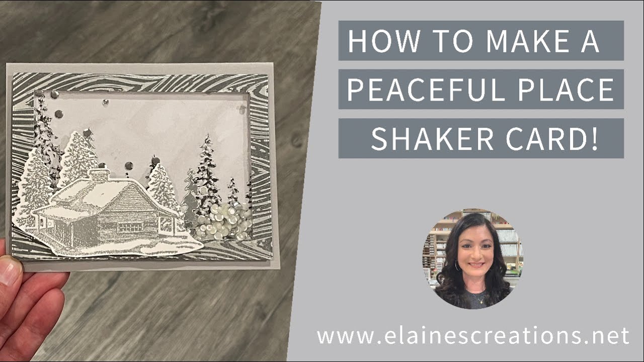 How to Make a Peaceful Cabin Shaker Card! Sweet Stampin'  Stampin' Up!