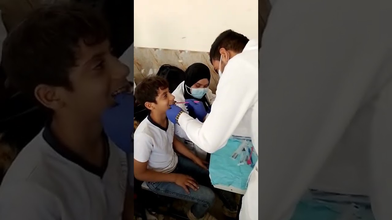 زيارة كلية طب الاسنان لفحص والمعالجة المجانية من تقويم وتحشية الاسنان لتلاميذ مدرسة الجاحظ🙋‍♂️🇮🇶🌷🌷🌷🌷