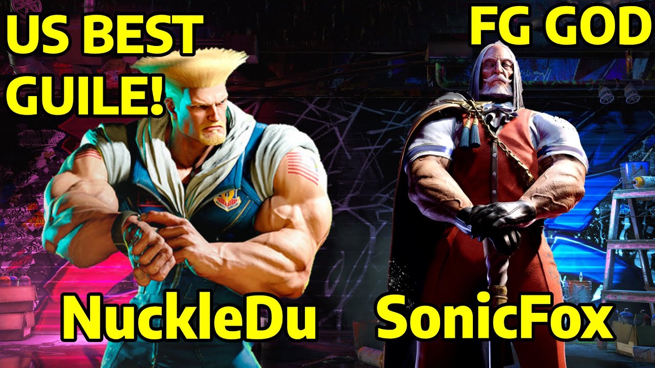Street Fighter 6 CR NuckleDu (Guile) VS SonicFox (JP) 4K Master Ranks