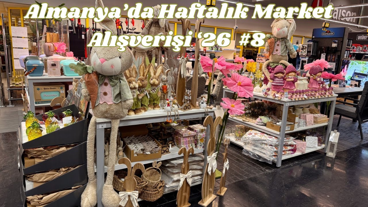 Almanya'da haftalık market alışverişi '26 #8 | SelGros,Netto,Aldi |Paskalya&Katkı maddesiz patates