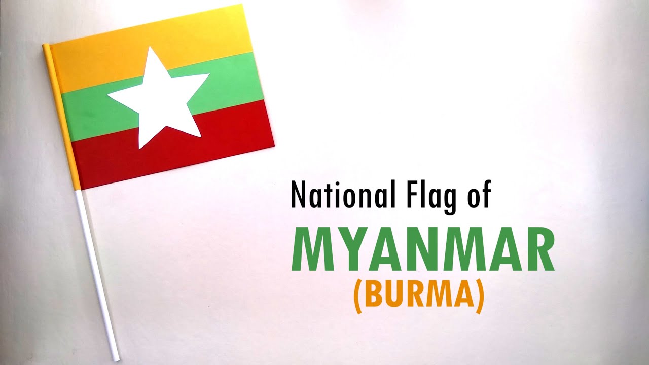 How to Make the National Flag of Myanmar | DIY School Project | Myanmar Flag Making