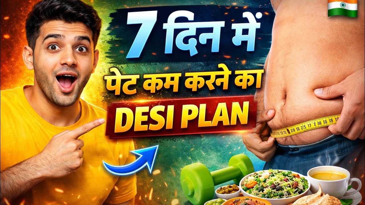 7 Din Me Pet Kam Karne Ka Desi Plan 💪 | Belly Fat Loss Hindi