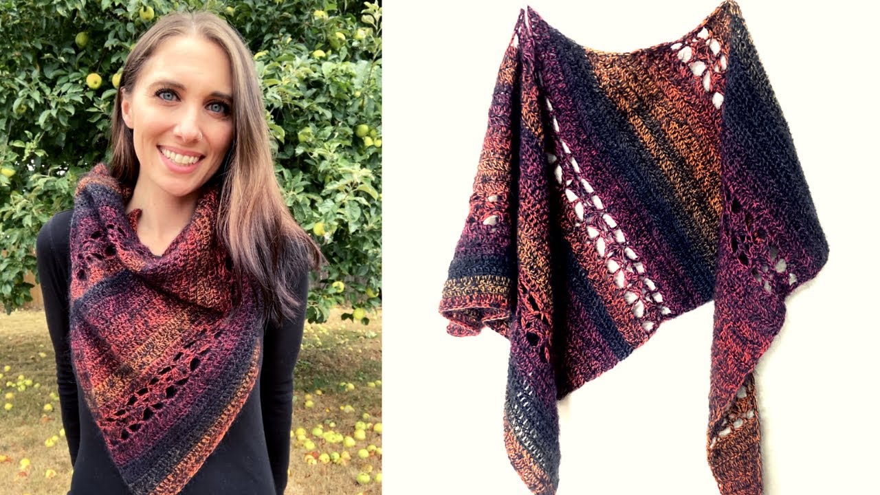 Simple Asymmetric Mohair Shawl | Free Crochet Pattern Tutorial