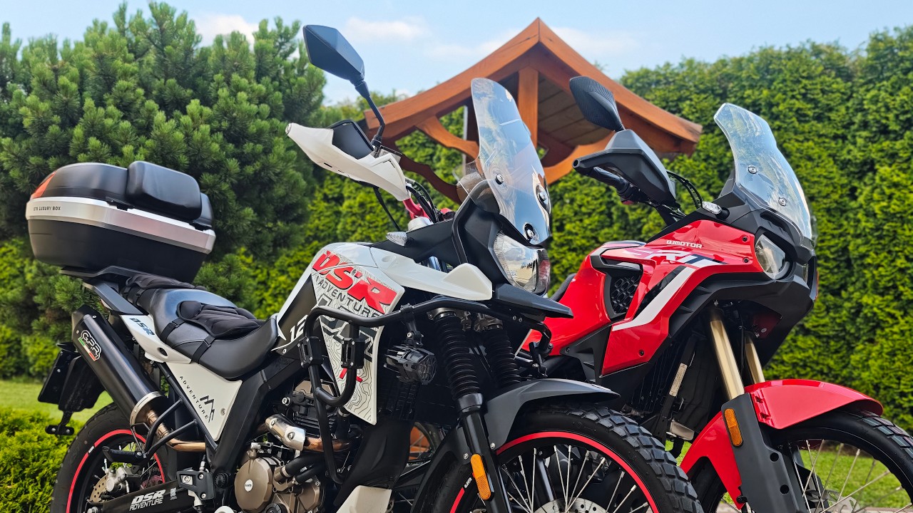 Por&oacute;wnanie UM DSR Adventure TT 125  (Malaguti DUNE X) VS QJMOTOR SRT 125 DX - Pierwsze wrażenia!