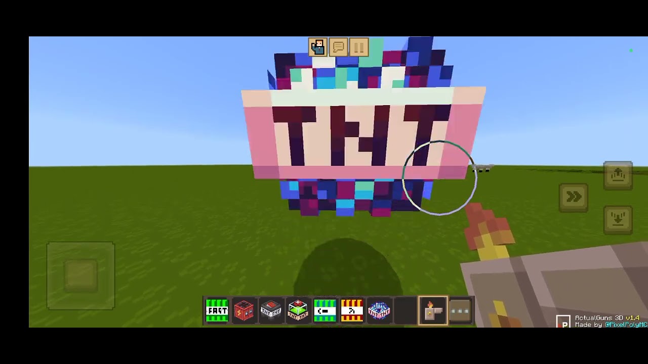 Testing out TNT mod that I download in crafting and building