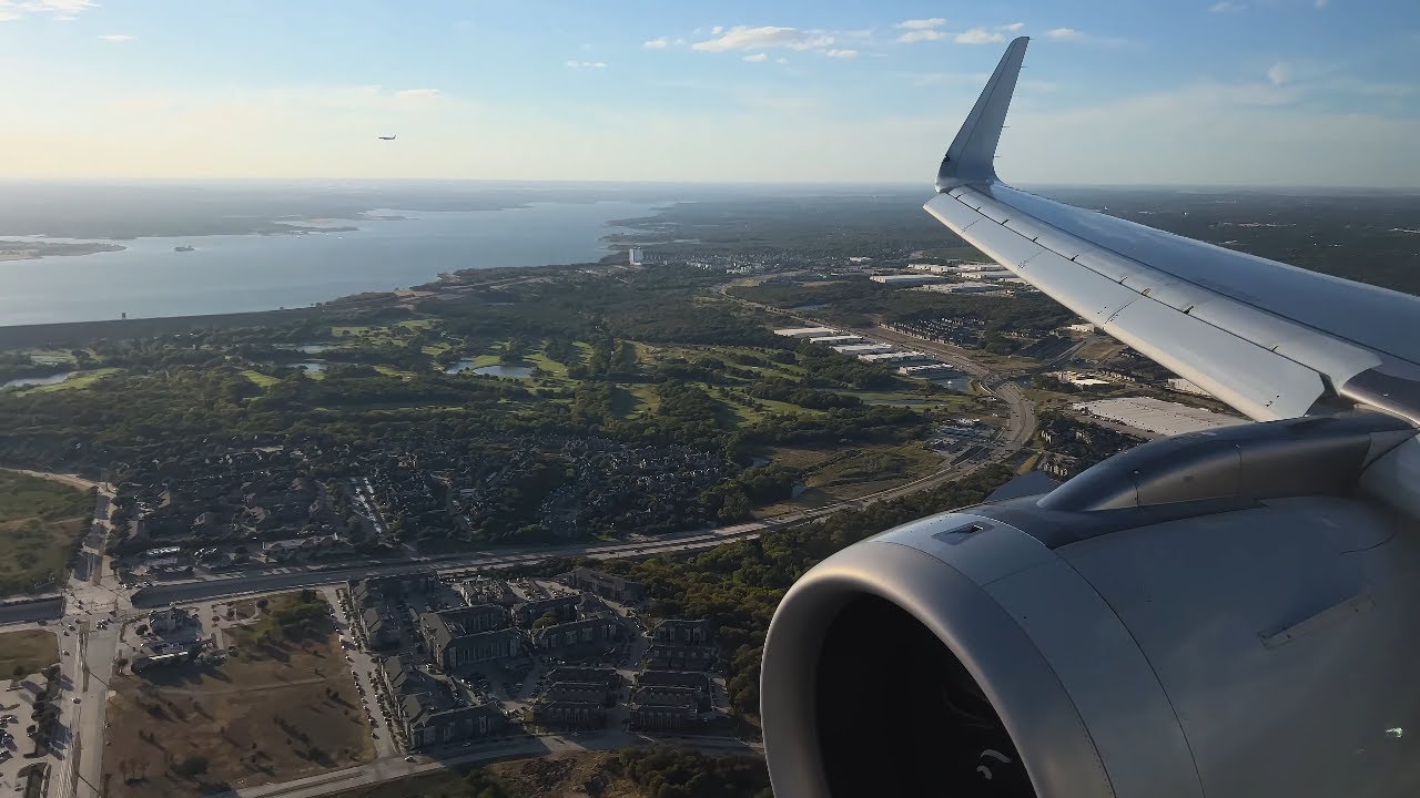 Full Dallas Approach and Crosswind Landing | American A321neo | Dallas DFW
