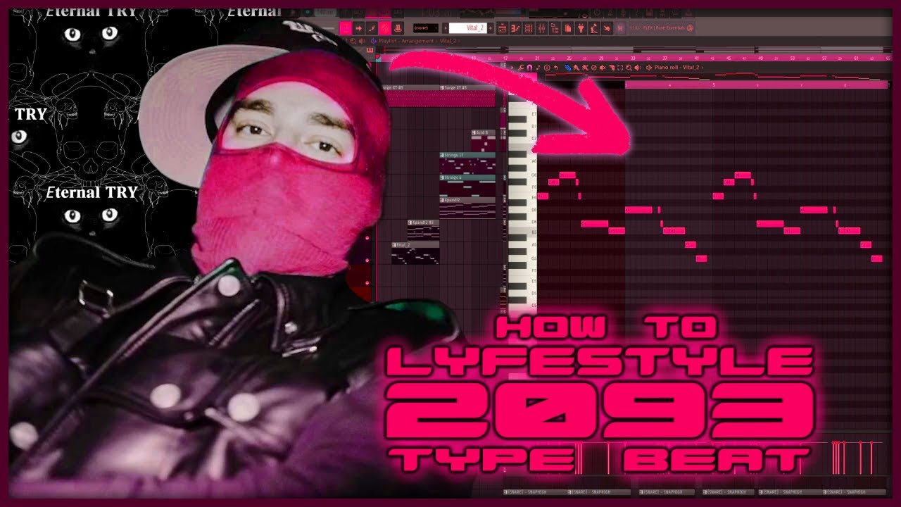 how to make YEAT LYFESTYLE 2093 cinematic beats from scratch | Fl Studio Tutorial 2025