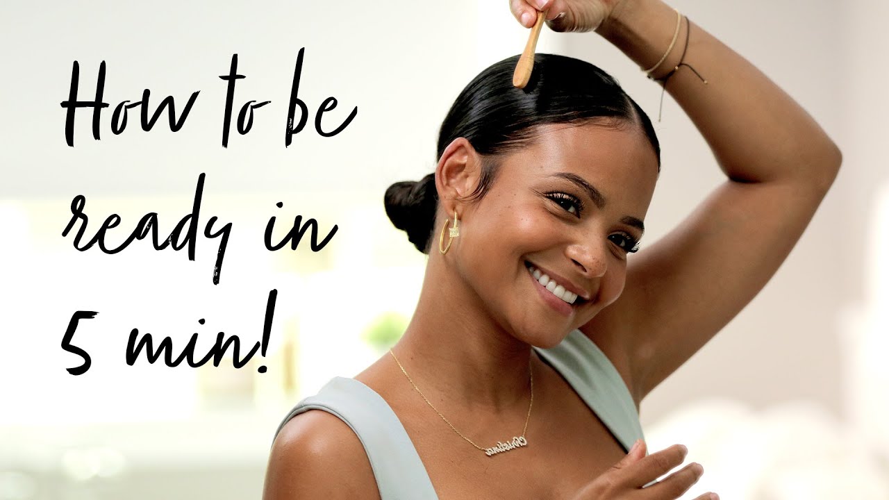 My QUICK Morning Routine | Skin + Natural Hair