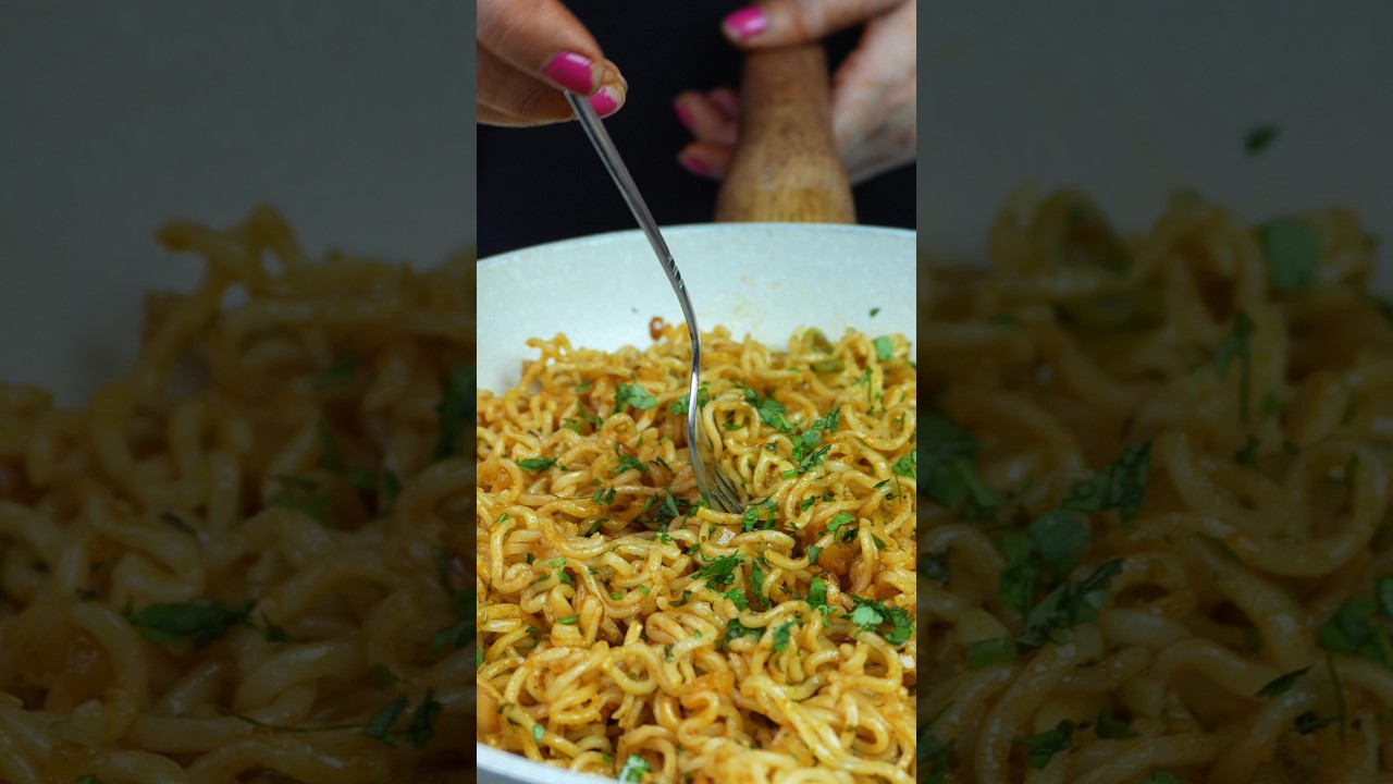 Monsoon Special Lemon Coriander Maggi 🌿🍋 #shorts