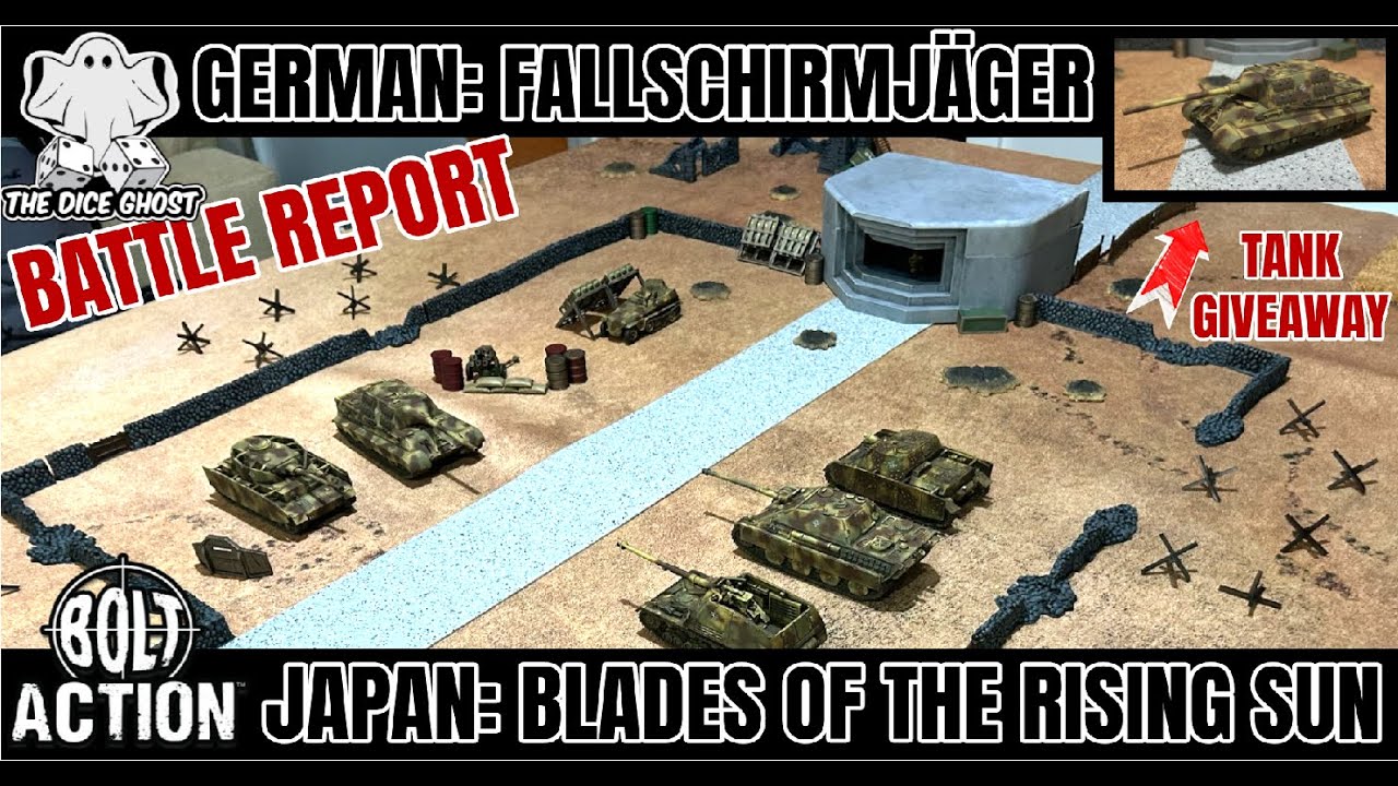 Bolt Action Battle Report: Japan Vs German Fallschirmjäger ⚡Operation Red Storm⚡