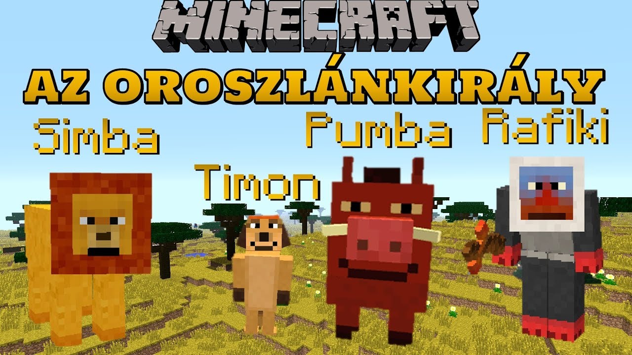 Minecraft: Az Oroszlánkirály! - The Lion King Mod Bemutató