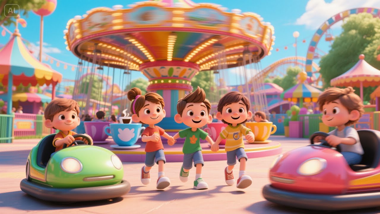 🎡 Let’s Go to the Amusement Park! | Meball Kids Songs | Fun Adventure Day for Children