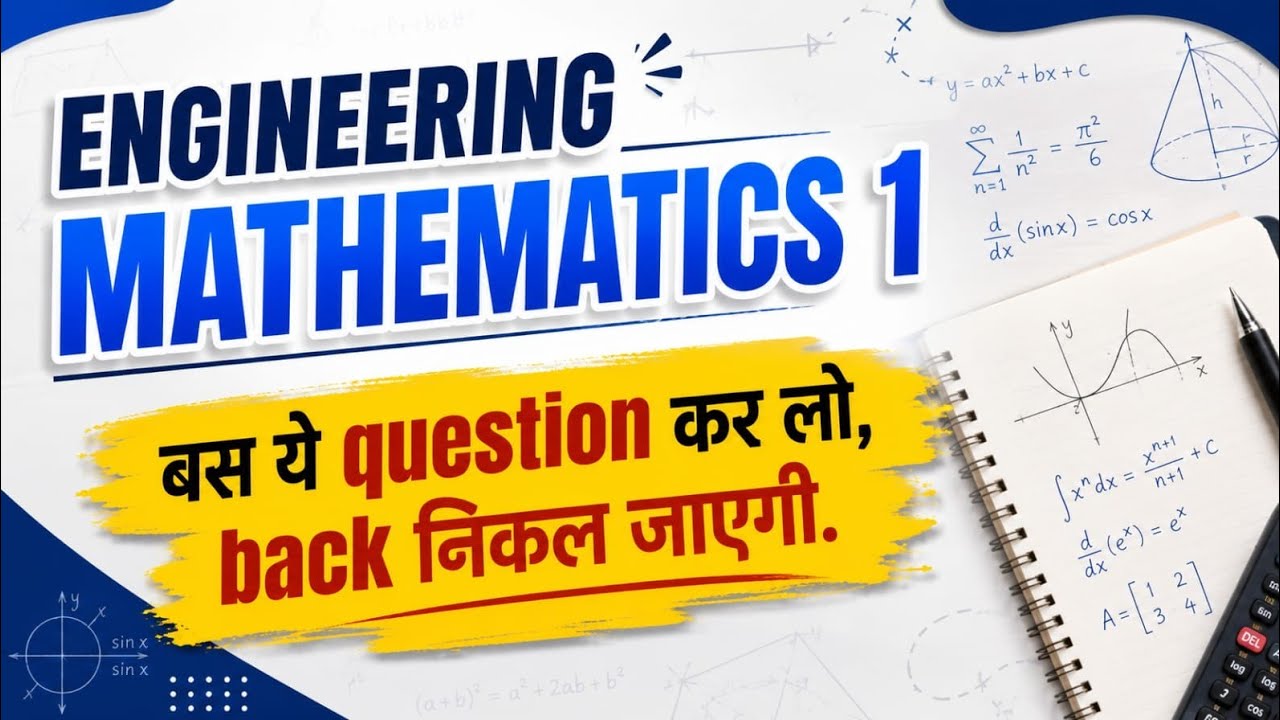 Engineering mathematics 1 most important questions for exam | RGPV M1 Exam