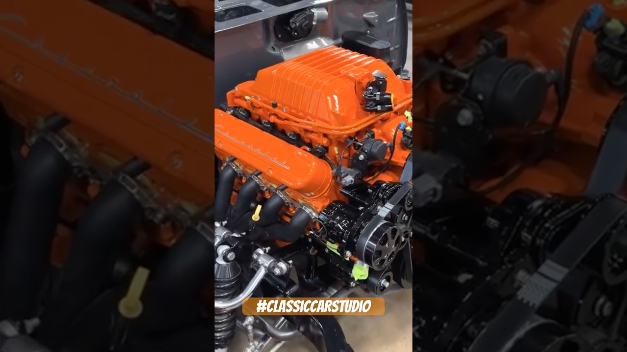 6.2L LSA V8 - Assembly & Install #classiccarstudio #musclecarnation #lsa #viralshorts