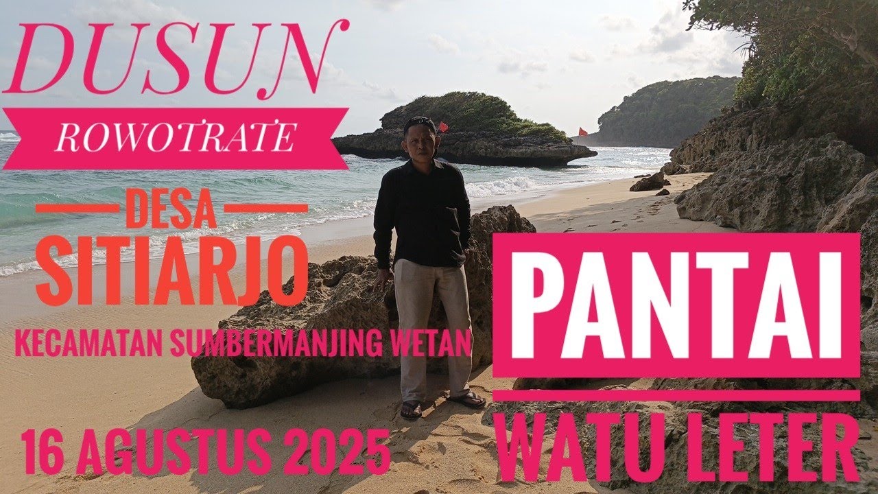 REFRESHING DI PANTAI WATU LETER MALANG JATIM 