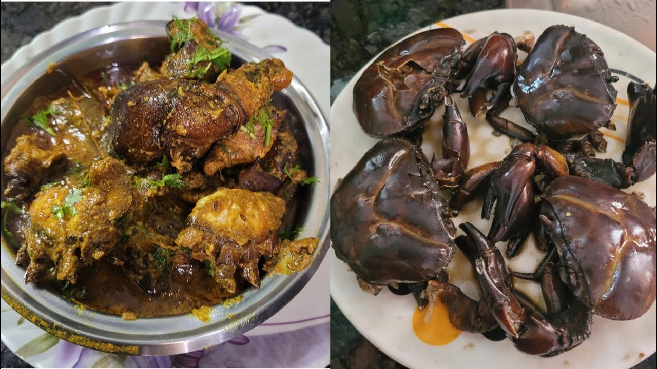Cooking vlog 😋.   Crab malai curry 