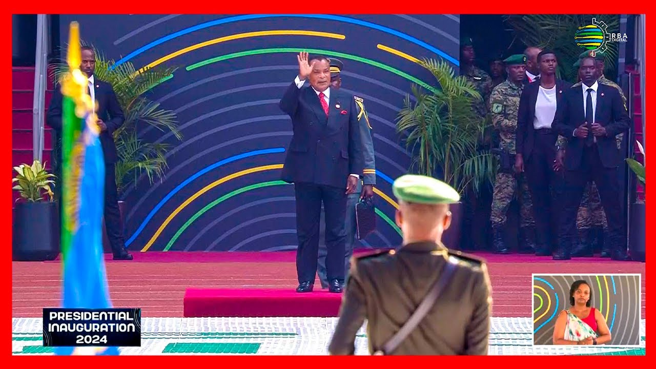 The arrival of Denis Sassou Nguesso, President of the Republic of Congo | #KagameInauguration2024