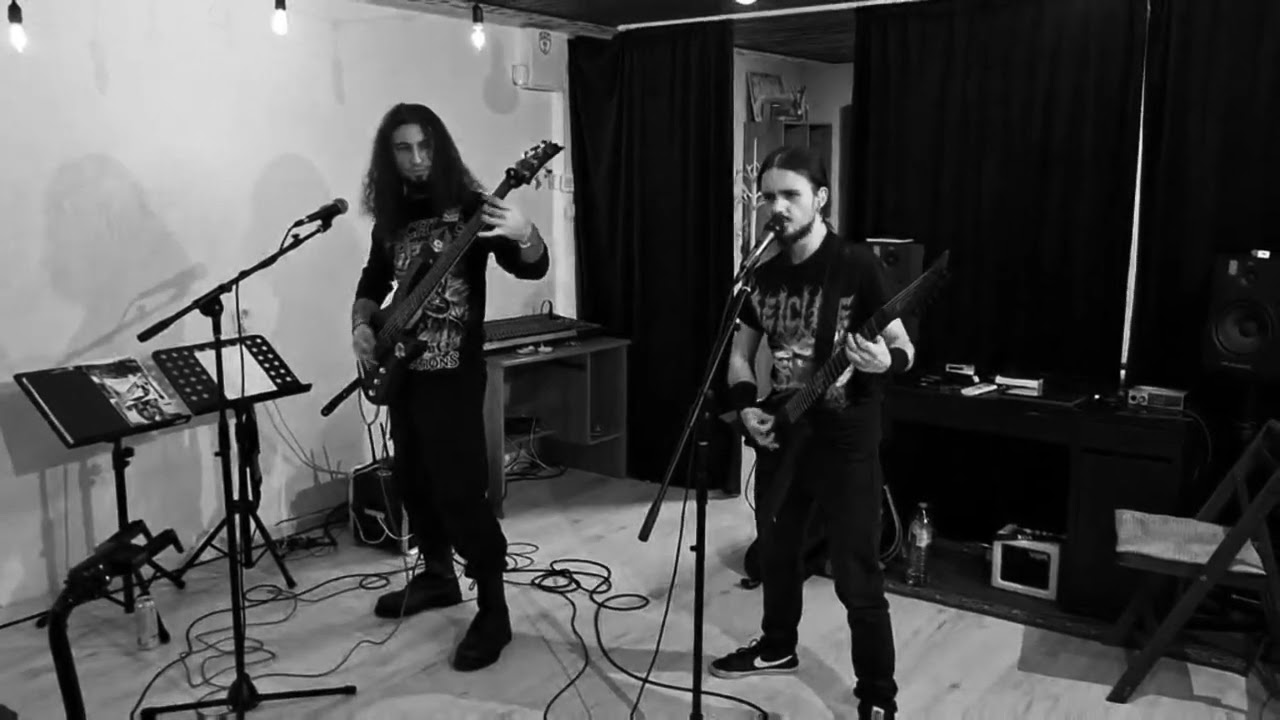 Rehearsing for the upcoming album promo