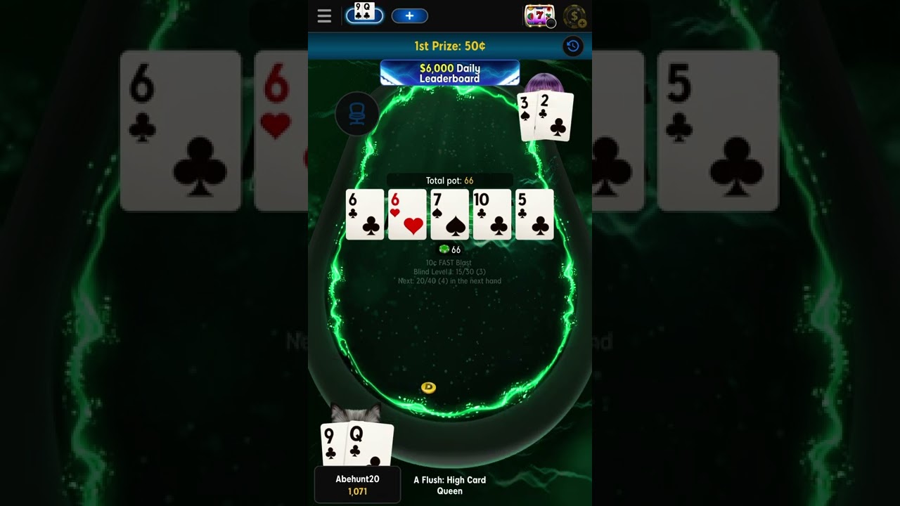 6mins of Blast Poker Amazing $0.50 win on 888 Poker