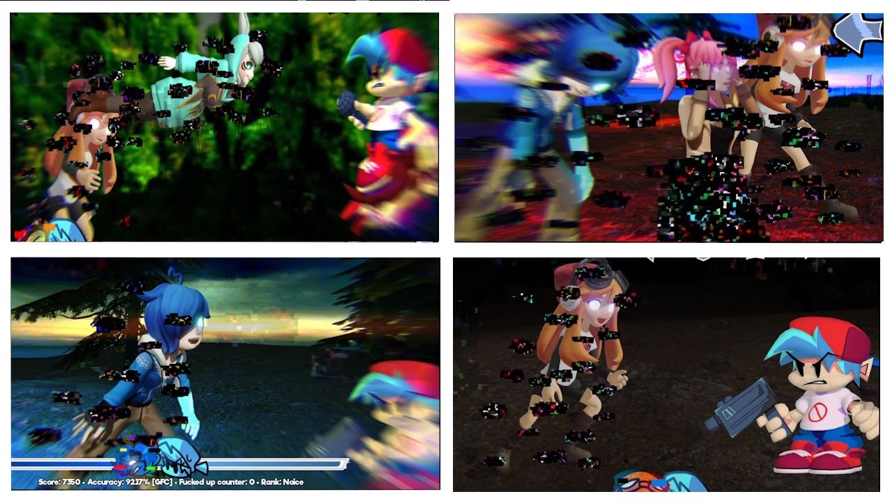 FNF - Glitchy Night Funkin (V3 BETA UPDATE) FNF MOD