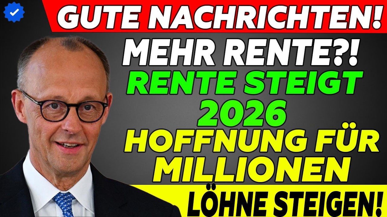 🚨 2026: Mega-Rentenerhöhung möglich? Starke Lohnsteigerungen machen Hoffnung