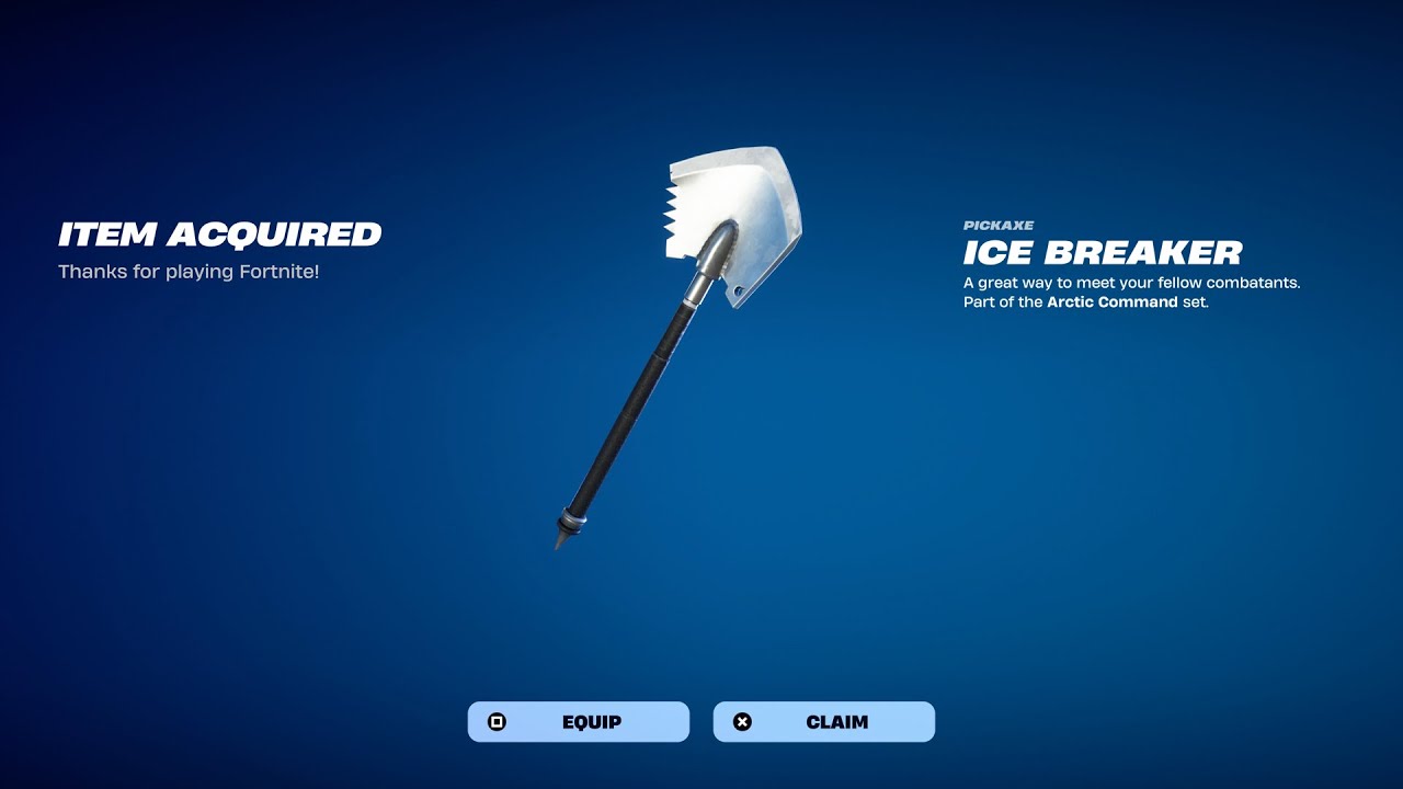 Как получить кирку &laquo;Ледокол&raquo; ПРЯМО СЕЙЧАС БЕСПЛАТНО в Fortnite! (Бесплатная кирка &laquo;Ледокол&raquo;)