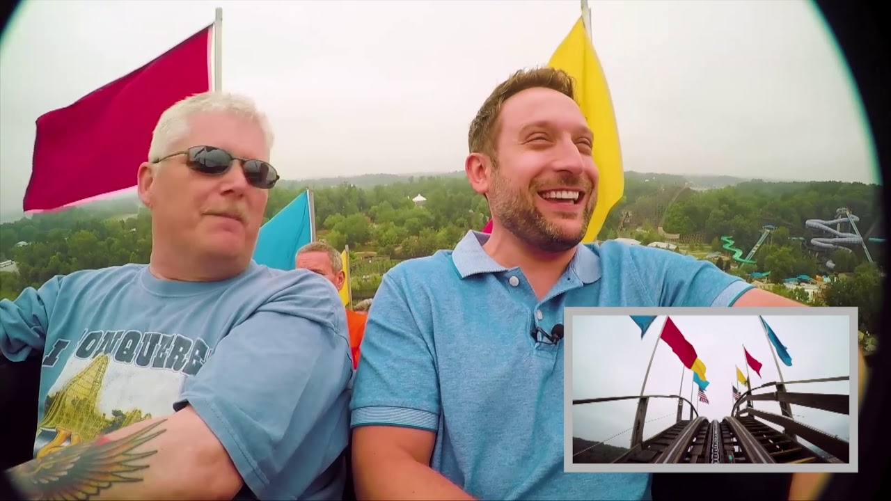 THE VOYAGE roller coaster FULL RIDE at Holiday World - 2018