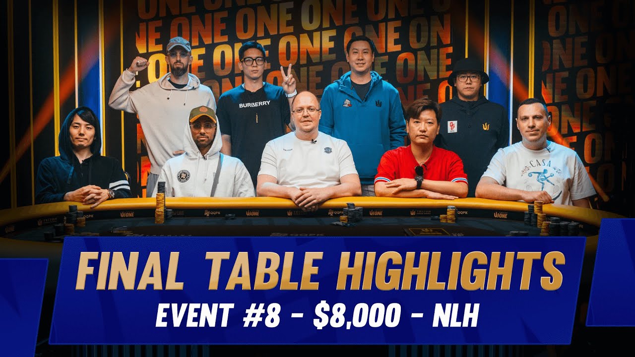 $1.36 Million for 1st! $8K NLH Triton ONE Main Event | Final Table Highlights