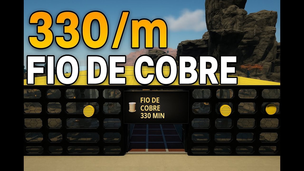 Produção INSANA de Fio de Cobre 330/min no Satisfactory 1.1!