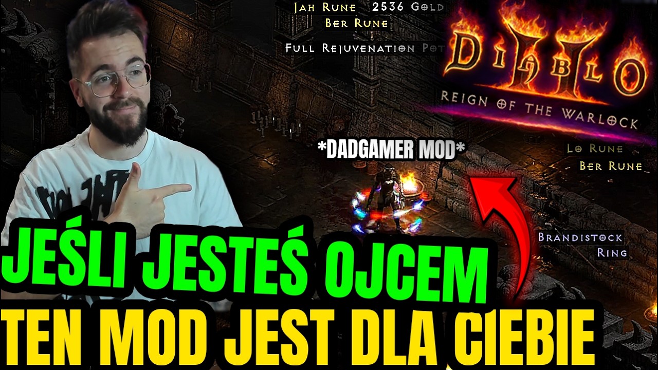 Gram w Diablo 2, dla OJC&Oacute;W z DZIEĆMI xD DAD GAMER MOD w Diablo 2: Resurrected: Reign of the Warlock