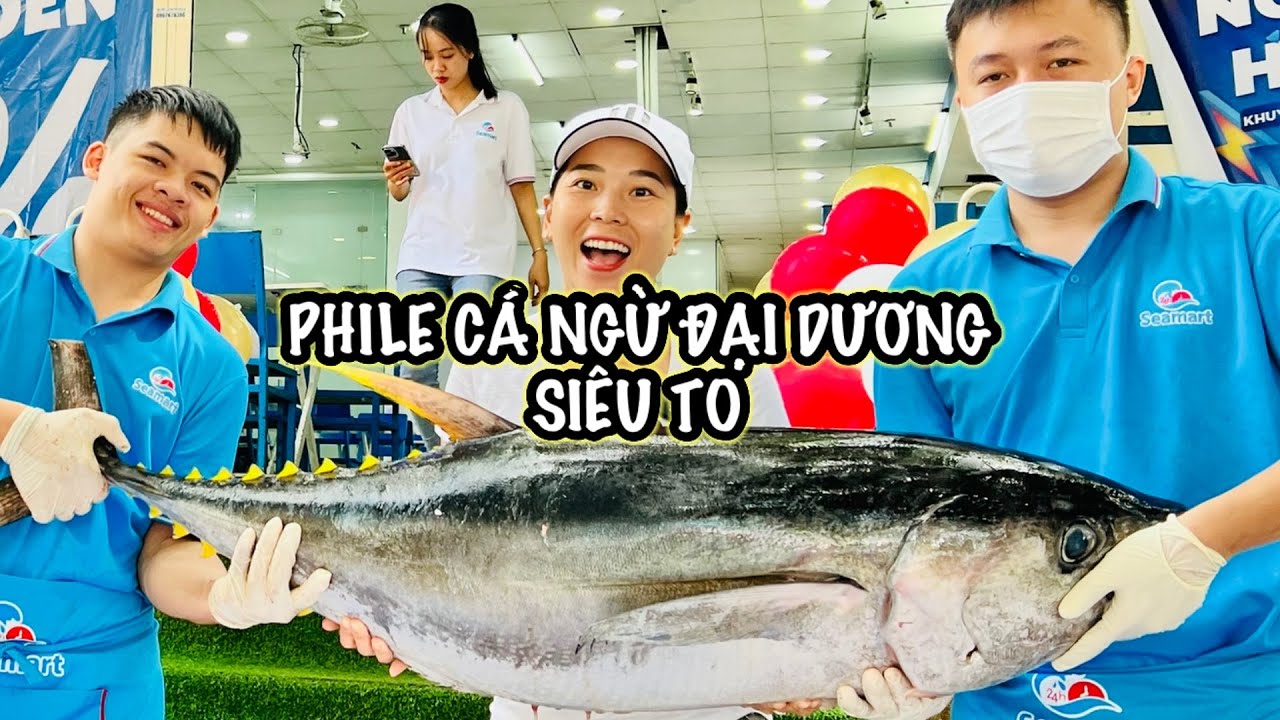 PHI LÊ CÁ NGỪ ĐẠI DƯƠNG 2 CON NẶNG 125KG | ĂN ĐẦU CÁ NGỪ NẤU LẨU MĂNG CHUA