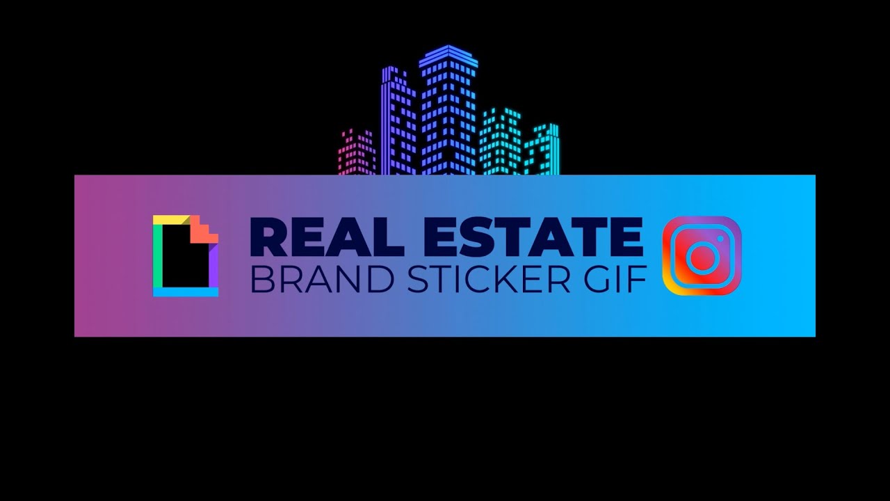 Custom made Real estate animated sticker set design for instagram, facebook story