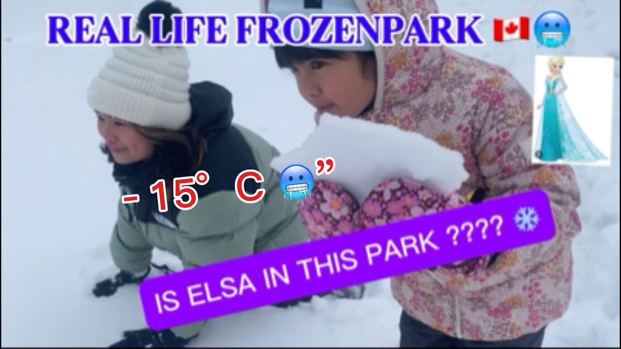 🇨🇦❄️ Frozen Kids’ Park in Canada: Snowy Fun & Winter Adventures! #canada #snow #kidsparks #winter 