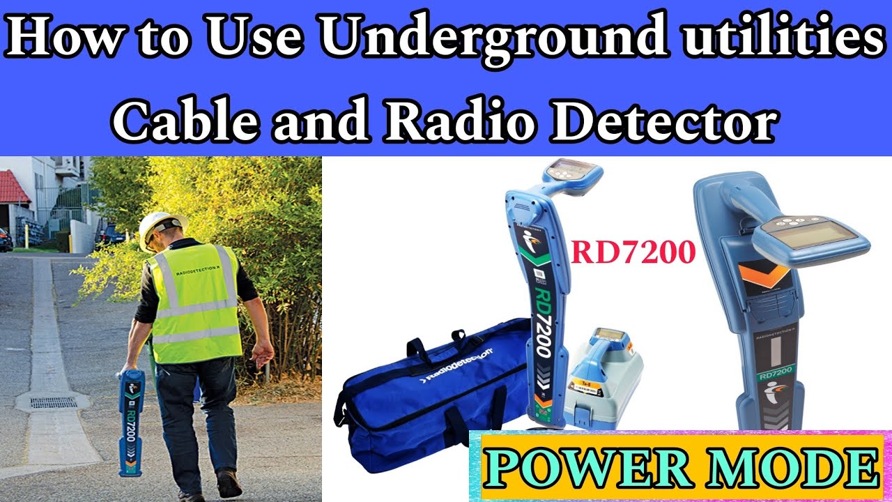 How to use Underground Cable Detector RD7200|How to locate utility using radio detector| Power mode
