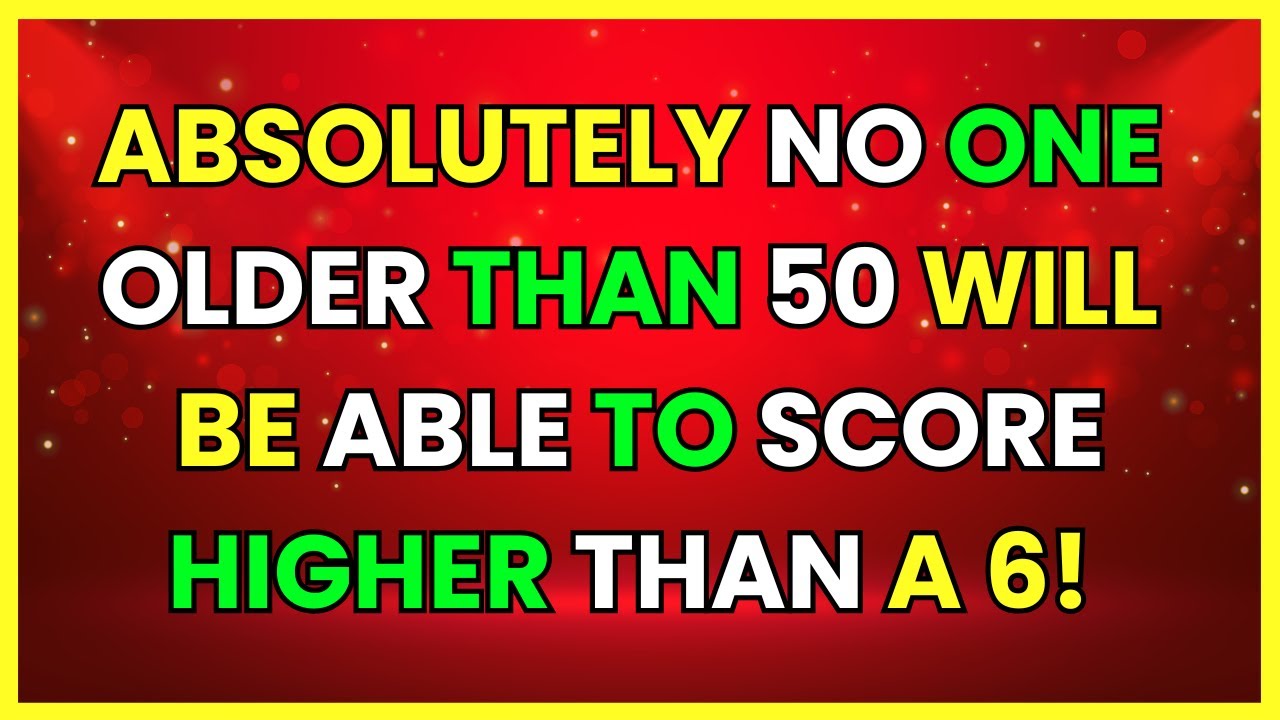 General Knowledge Quiz - Can you score a 6 or better?