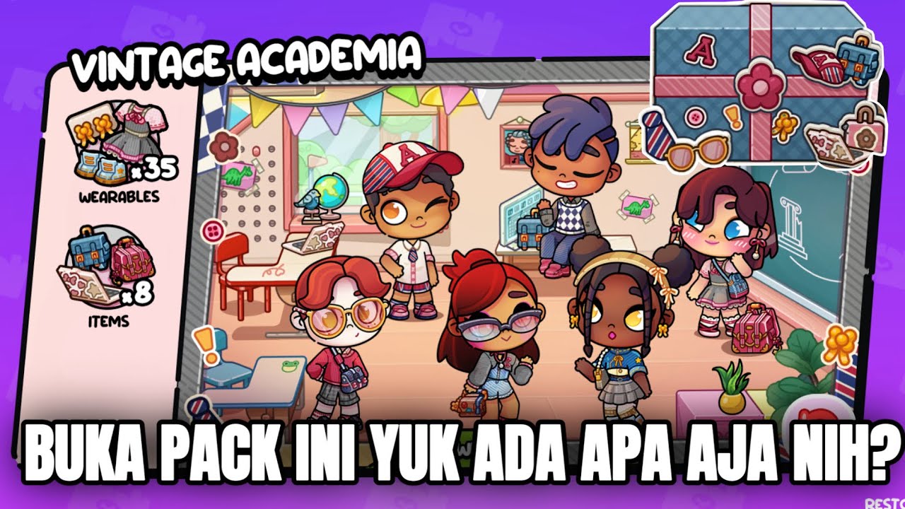 VINTAGE ACADEMIA PACK AVATAR WORLD #pazuavatarworld #avatarworld #pazu #packavatarworld #newpack
