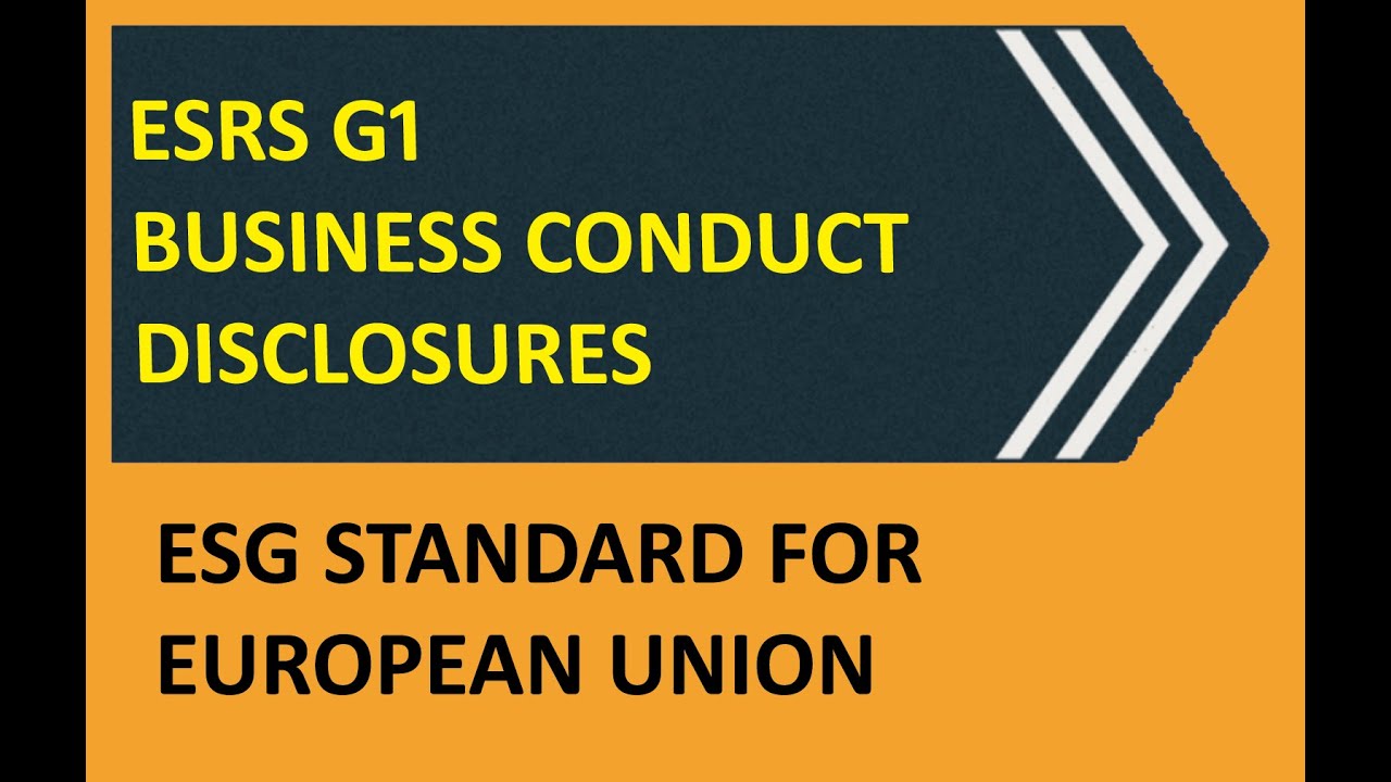ESRS G1 Explained | Business Conduct Reporting under CSRD