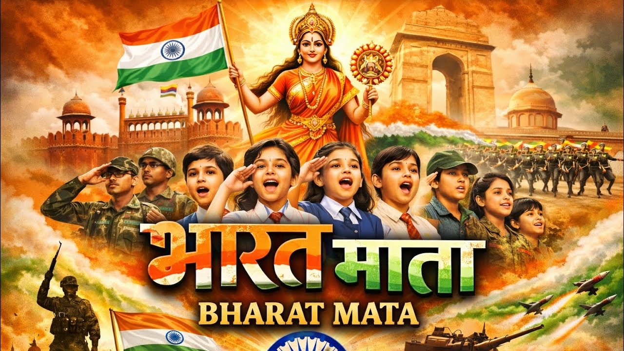 भारत माता 🇮🇳 || New Song For 77 th Republic Day ☺️ || By Nayan 